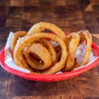 Onions Rings · Beer battered, thick-cut.