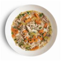 Bubbie's Chicken Soup · Our version made with matzoh balls will make you wonder why anyone ever used noodles.