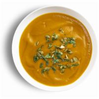 Chipotle Butternut Squash Soup · The sweetness of squash and the smokiness of chipotle is a marriage made to last.