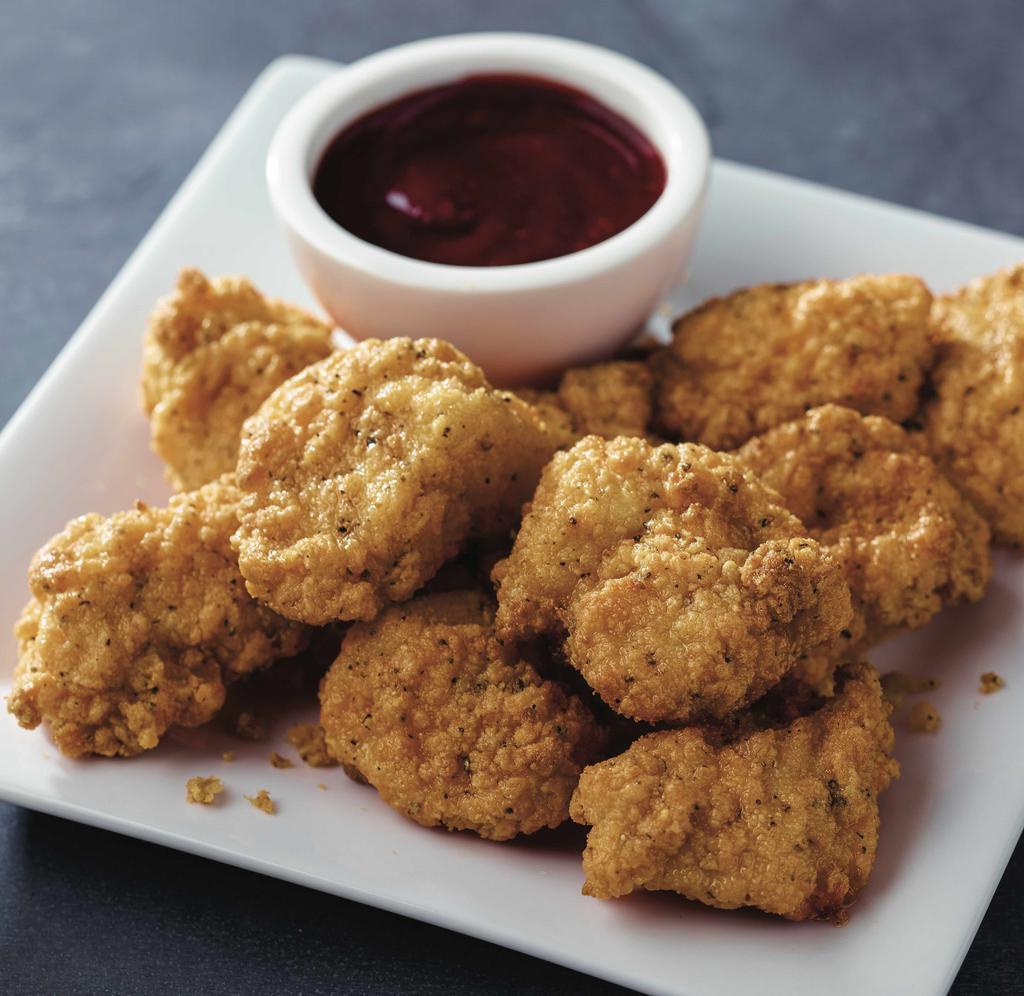 Chicken Dippers 10 Piece · Boneless chicken (breaded) with your choice of dipping sauce.