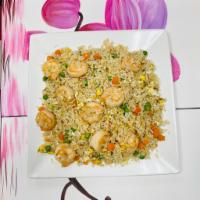 Fried Rice: Shrimp, Chicken, Pork, Tofu or Seafood  · Shrimp, eggs, peas and carrots.