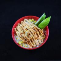 Esquites · Freshly shucked corn topped with Cotija Cheese, Chipotle Mayo, Chile Piquín and cilantro.  A...