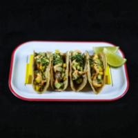 Shrimp Grande Taco Kit  · High quality Aqua Best Shrimp.  Our grande kit includes: Nixtamal Corn Tortillas, Salsa Roja...