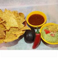 Homemade Guacamole and Chips · 