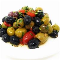 Mixed Olives · 14 to 16 oz. pack size or approximately 1 lb.
