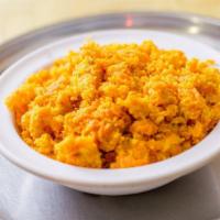 Carrot Halwa · Shredded carrot cooked in sugar and butter. 