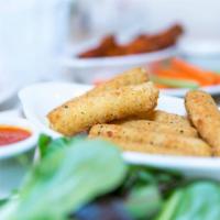 Mozzarella Sticks · 8 pieces with marinara sauce.