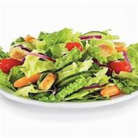 House Salad · Mixed lettuce, tomato, onion, artichoke, olives and giardiniera.