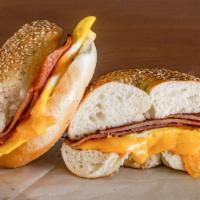 Meat, Double Eggs & Cheese Sandwich · Choice of taylor ham, bacon, ham or sausage.