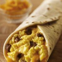 Sausage, Eggs & Cheese Wraps · Finely chopped or ground meat, often mixed with seasoning. A rolled filled tortilla or flatb...