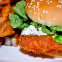 Chicken Cutlet Selection · American cheese, lettuce, tomato, cheese, and mayo.