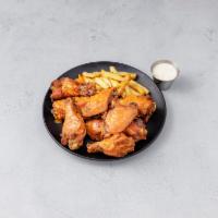 Buffalo Wings · 9 pieces. Served with french fries.