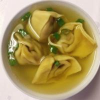 27. Wonton Soup · Served with fried noodle.