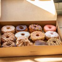 1 Dozen Assorted Vegan Doughnuts · Chef's choice of 12 handmade vegan doughnuts (donuts).