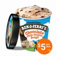 Ben & Jerry's Chocolate Chip Cookie Dough Pint · Vanilla ice cream with gobs of chocolate chip cookie dough. Ben and Jerry’s, as always, is m...