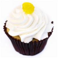 Lemon Drop · Vanilla cupcake filled with lemon filling and topped with our signature lemon buttercream an...