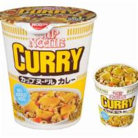 Nissin Cup Noodles - Curry Flavor · Instant ramen with a savory curry-flavored sauce.