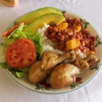 Chicken Stwed Lunch · Chicken Stwed/Rice/Beans