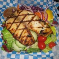Tilapia Dinner · Baked, fried or broiled. Served with choice of 2 sides. 