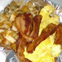 Home Fries Platter · With 2 scrambled eggs, toast & your choice of bacon, scrapple or sausage patty.