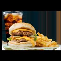 Pizza Burger Deluxe · Made with 100% ground beef burger. Includes melted mozzarella cheese, marinara sauce, lettuc...