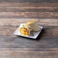 Breakfast Burrito · Served with hash browns, green peppers, onions and tomatoes. Choice of sausage egg, bacon, h...