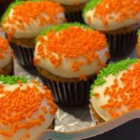 Carrot Cupcake · Our delicious Carrot Cupcake frosted with our Almond Cream Cheese frosting.