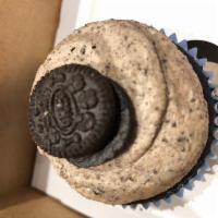 Oreo Speedwagon · Our chocolate cupcake has a hidden Oreo inside and is topped with Oreo buttercream & a mini ...