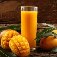 Tropical Juice · Freshly squeezed oranges blended with sweet mangoes.