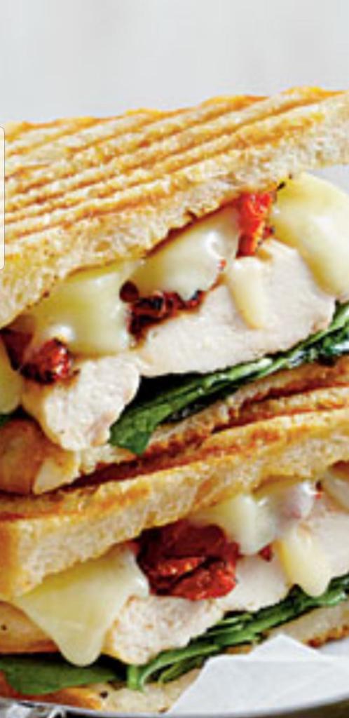 Create Your Own Panini · Choice of no more than two meats,choice of cheese, choice of three veggies. Avocado $2.00 extra.  free can soda or water