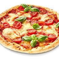 Margherita Pizza · Virginia olive oil, fresh tomatoes, fresh basil, mozzarella cheese, Parmesan cheese and spic...