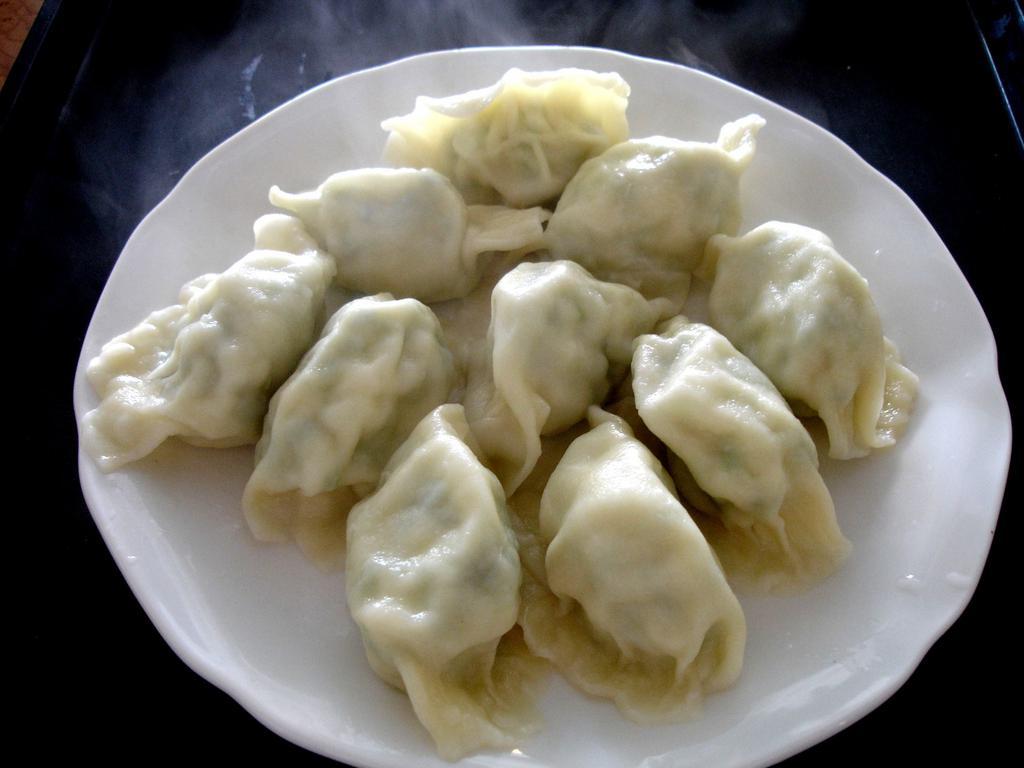 3. Cabbage and Pork Boiled Dumpling 包心菜, 蝦, 豬肉餃(10 pieces) · Cabbage, Shrimp, and Pork
