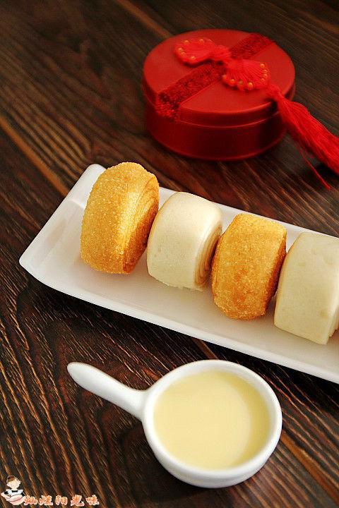 Steam & Deep-Fried Mini Bun 金银小馒头 · 6 Steamed & 6 Deep-fried, come with Condensed Milk