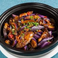 🌶️ Szechuan Eggplant W. Garlic Sauce 鱼香茄子	 · 