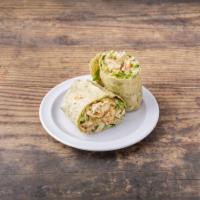 Chicken Caesar Wrap · Grilled chicken, lettuce, parmesan cheese, and Caesar dressing.