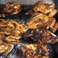 Grilled 1/2 Chicken · Served with Rice ,Salad & Soup