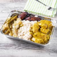 Curry Chicken Bowl  · White meat. Chicken cut in small pieces, marinated with authentic curry seasonings.