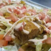 3 Curry Chicken Taco · White meat. Chicken cut in small pieces and marinated with authentic curry seasonings.