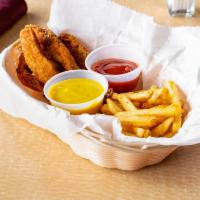 Chicken Tenders · Grilled or fried, with sauces and French Fries