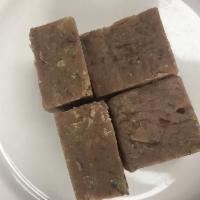 Walnut Chocolate Burfi · Creamy walnut fudge squares made of walnut and Belgian chocolate, sugar, pasteurized cream, ...