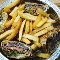 Chimi Wrap · comes with fries