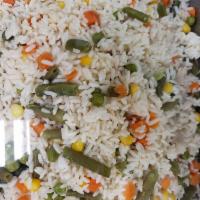 White Rice with Vegetable Hot Plate · 