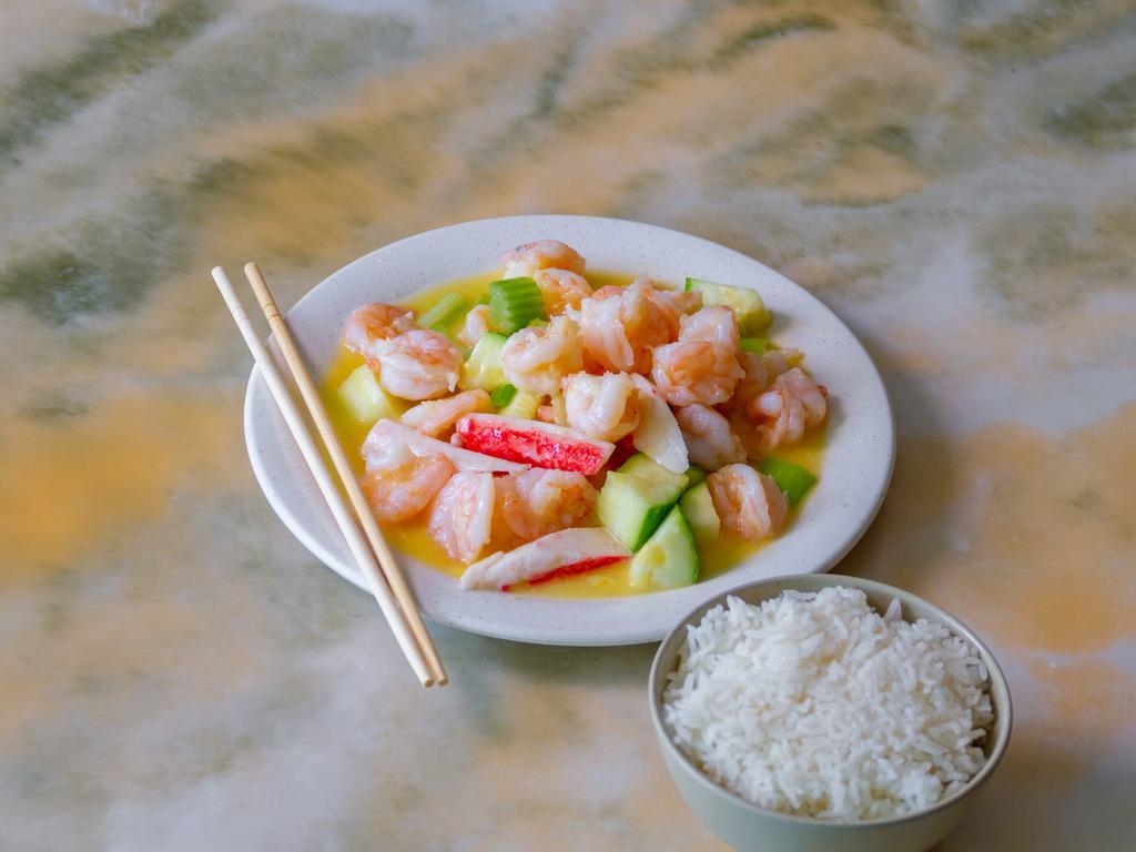  Jumbo Shrimp with Garlic Sauce鱼香虾 · 
