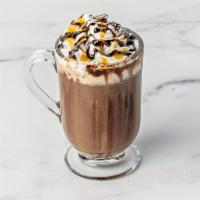 Hot Chocolate · 16 oz. Decadent hot chocolate made fresh with three different chocolate mixes.