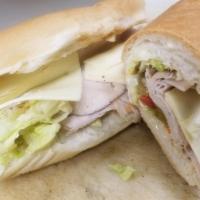 Large Turkey Cold Sub · Choose dressing, veggies and cheese.