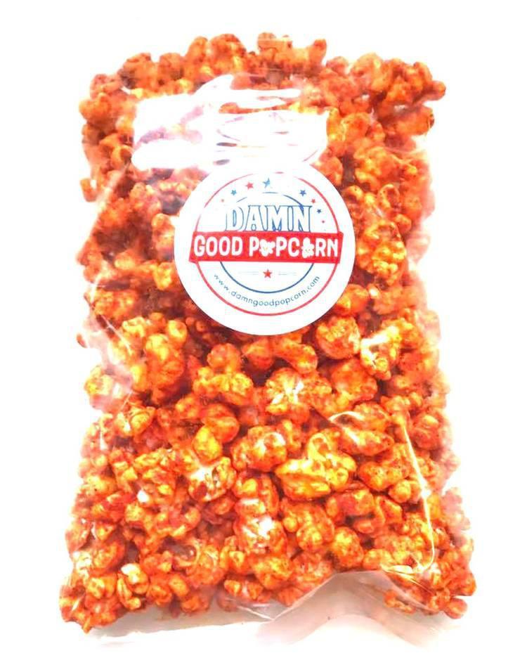 Buffalo Breath Cheddar Cheese Ranch Popcorn · Buffalo breath cheddar cheese popcorn with a bit of ranch. The perfect Buffalo popcorn experience! Made with our famous cheddar cheese popcorn, then we add some Buffalo sauce and just a bit of ranch. Great for game day. 