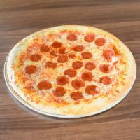 12. Pepperoni Pleasure Pizza · Filled with lots of pepperonis and extra cheese.