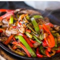 Fajitas ·  Sauté meat of your choice (chicken , steak , shrimp) or mixed , with peppers and onions ..