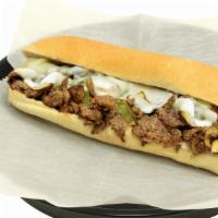Grand Escape Sandwich (Philly Cheesesteak) · Philly cheesesteak. Grilled sirloin with sauteed onions, mushrooms, green peppers and melted...