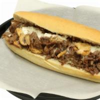 Black and Bleu Sub · Grilled sirloin, mushrooms, crispy fried onions with bleu cheese sauce and Cajun spice. Mayo...